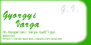 gyorgyi varga business card